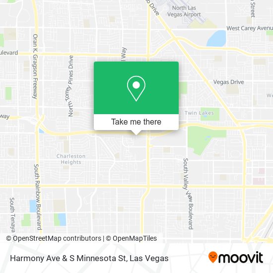 Harmony Ave & S Minnesota St map