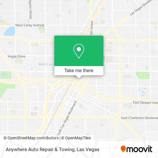 Anywhere Auto Repair & Towing map