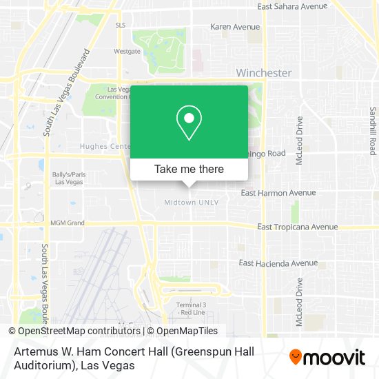 Artemus W. Ham Concert Hall (Greenspun Hall Auditorium) map