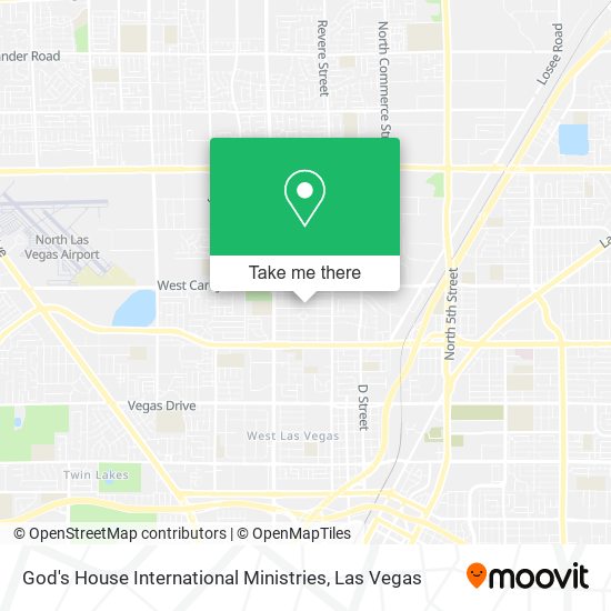 Mapa de God's House International Ministries