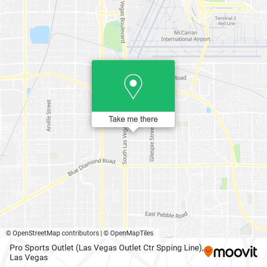 Mapa de Pro Sports Outlet (Las Vegas Outlet Ctr Spping Line)