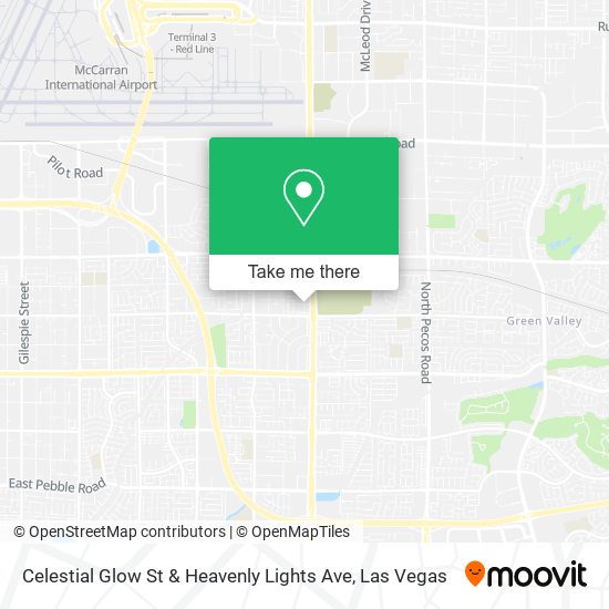 Celestial Glow St & Heavenly Lights Ave map