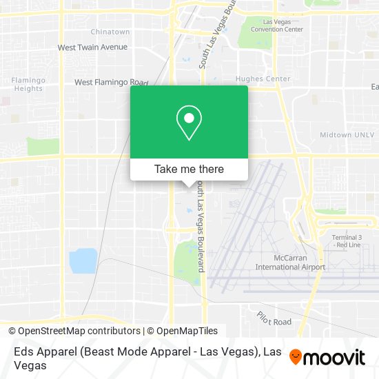 Mapa de Eds Apparel (Beast Mode Apparel - Las Vegas)