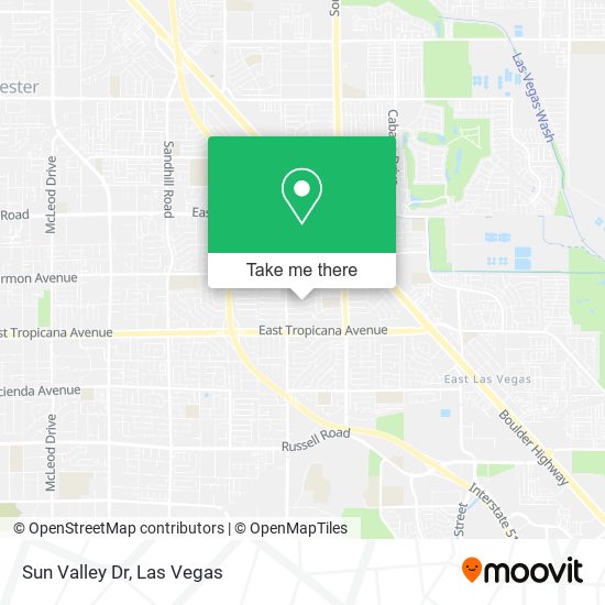 Sun Valley Dr map