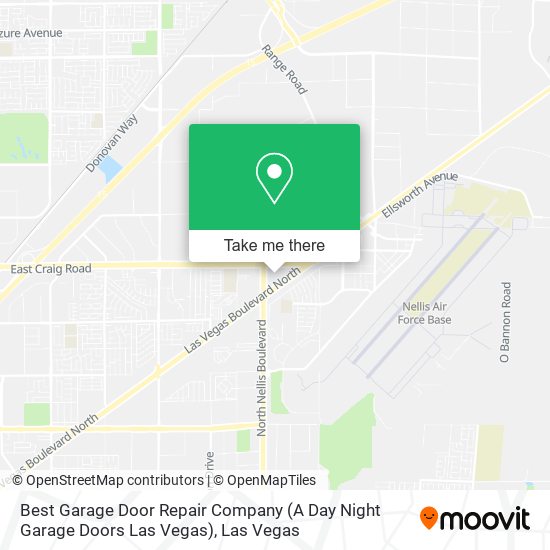 Best Garage Door Repair Company (A Day Night Garage Doors Las Vegas) map