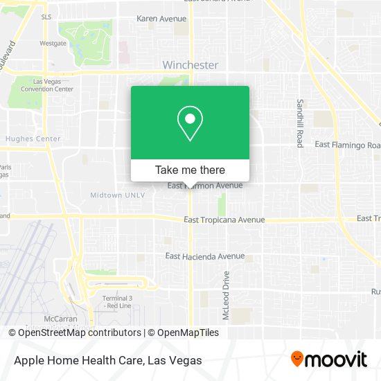 Apple Home Health Care map