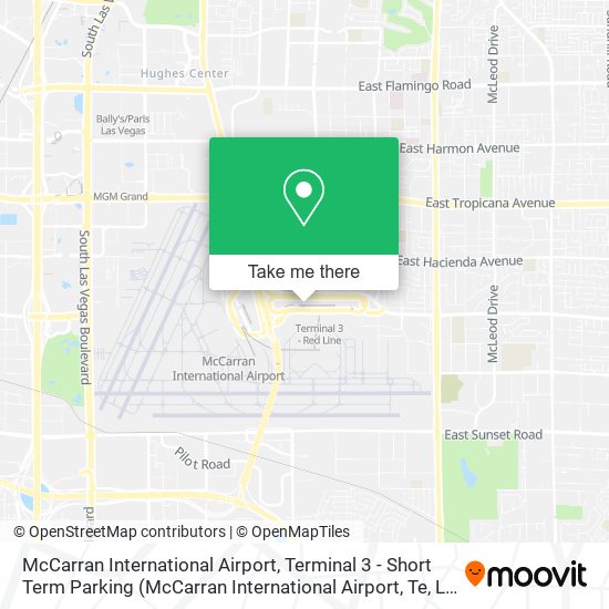 Mapa de McCarran International Airport, Terminal 3 - Short Term Parking