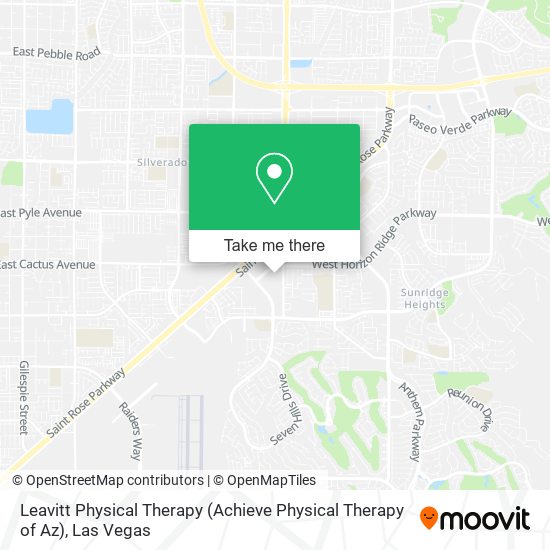 Mapa de Leavitt Physical Therapy (Achieve Physical Therapy of Az)