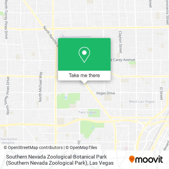 Southern Nevada Zoological-Botanical Park map