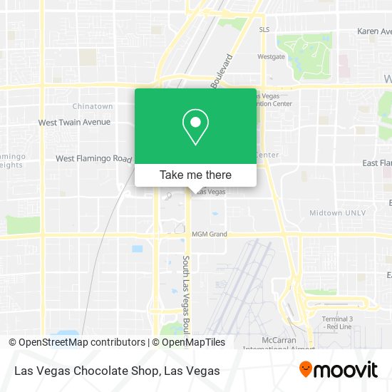 Las Vegas Chocolate Shop map