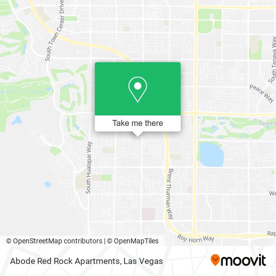 Abode Red Rock Apartments map