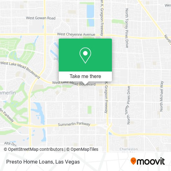 Presto Home Loans map