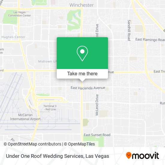 Mapa de Under One Roof Wedding Services
