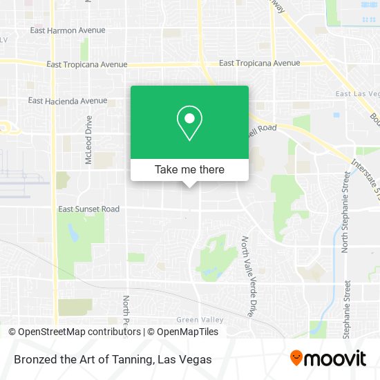 Bronzed the Art of Tanning map