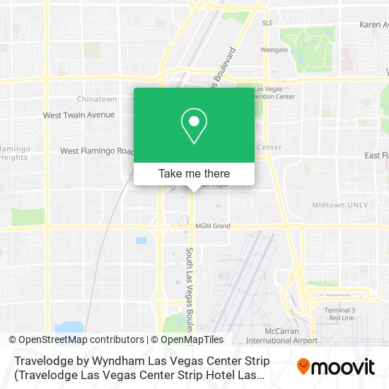 Travelodge by Wyndham Las Vegas Center Strip (Travelodge Las Vegas Center Strip Hotel Las Vegas) map