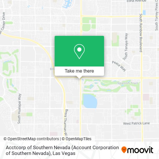 Acctcorp of Southern Nevada (Account Corporation of Southern Nevada) map