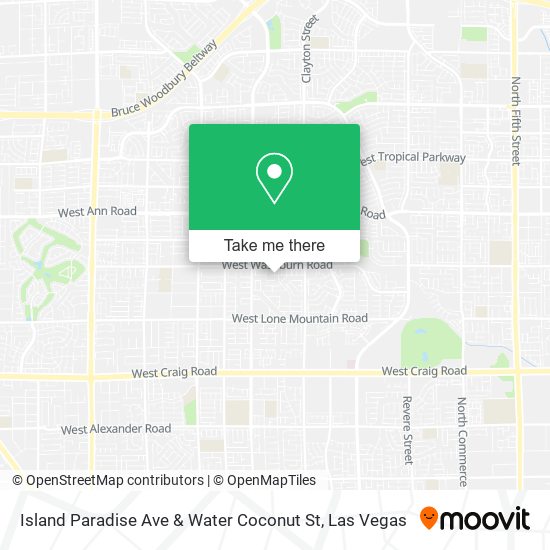 Mapa de Island Paradise Ave & Water Coconut St