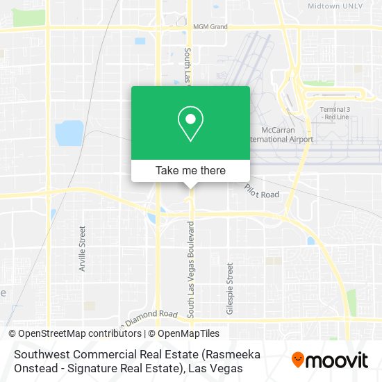 Mapa de Southwest Commercial Real Estate (Rasmeeka Onstead - Signature Real Estate)