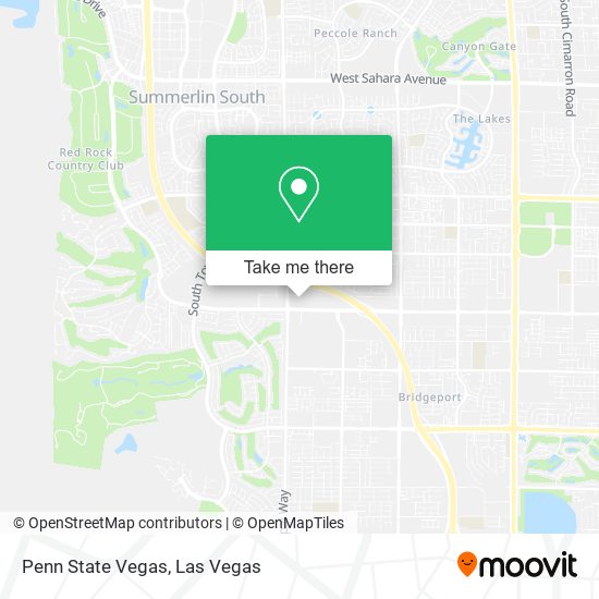Mapa de Penn State Vegas
