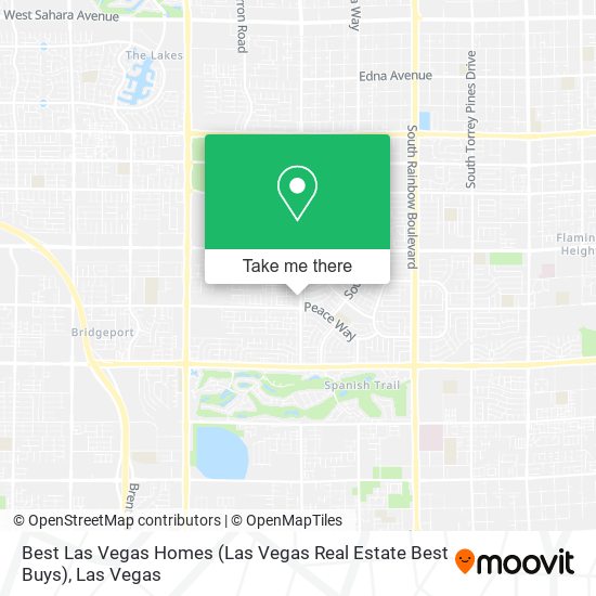 Mapa de Best Las Vegas Homes (Las Vegas Real Estate Best Buys)