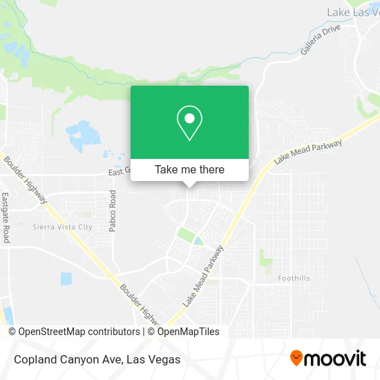Copland Canyon Ave map