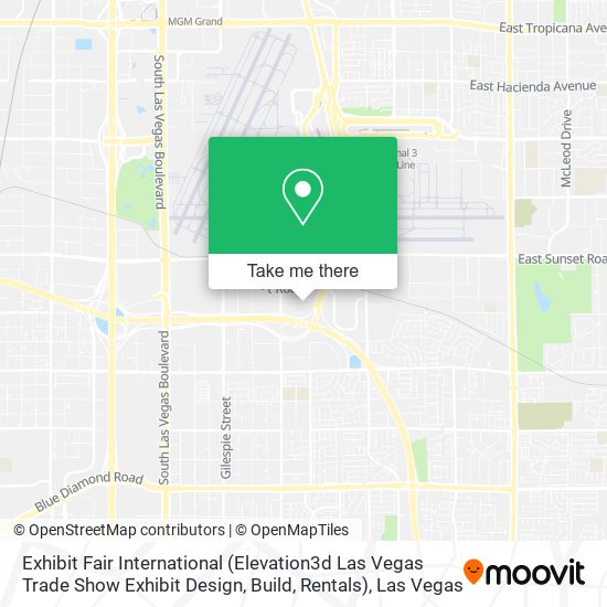 Mapa de Exhibit Fair International (Elevation3d Las Vegas Trade Show Exhibit Design, Build, Rentals)
