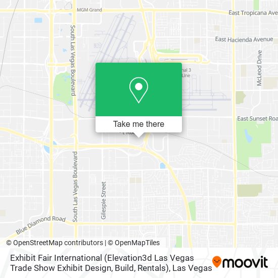 Exhibit Fair International (Elevation3d Las Vegas Trade Show Exhibit Design, Build, Rentals) map