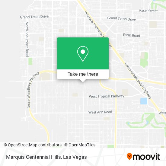 Marquis Centennial Hills map