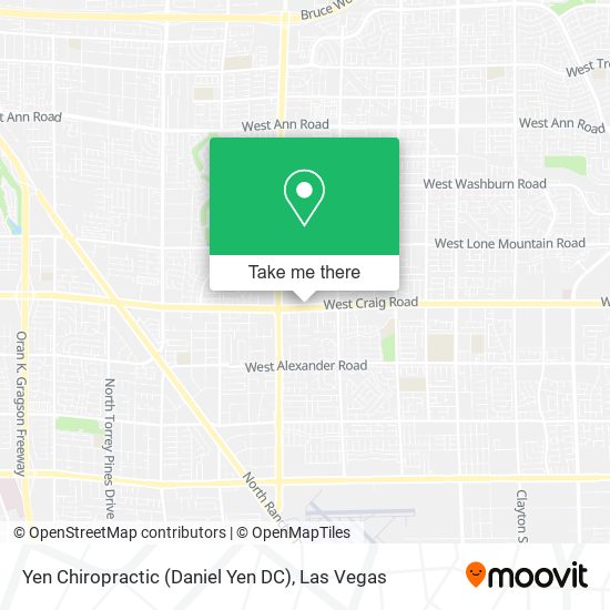 Mapa de Yen Chiropractic (Daniel Yen DC)