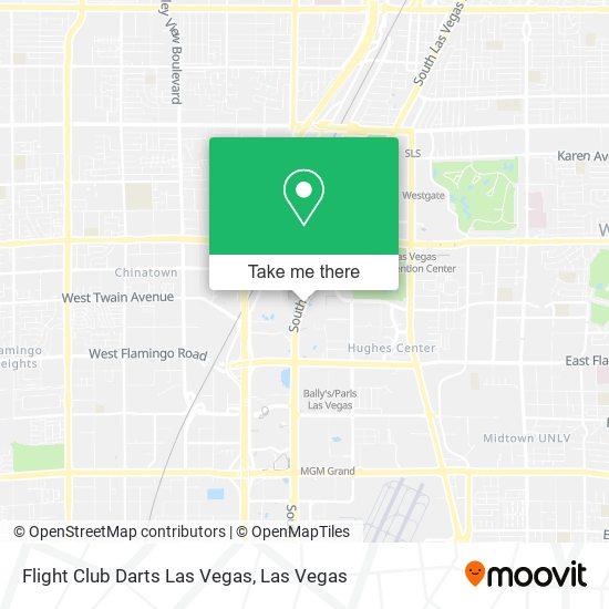 Flight Club Darts Las Vegas map