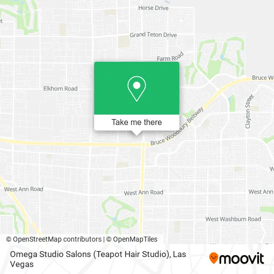 Mapa de Omega Studio Salons (Teapot Hair Studio)