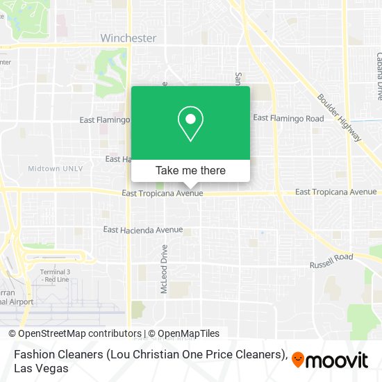 Fashion Cleaners (Lou Christian One Price Cleaners) map
