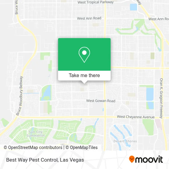 Best Way Pest Control map