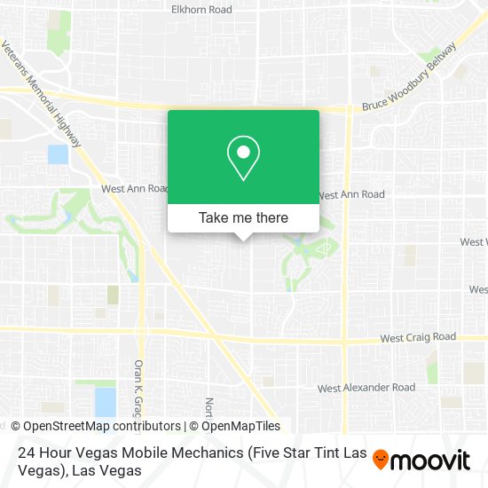 24 Hour Vegas Mobile Mechanics (Five Star Tint Las Vegas) map