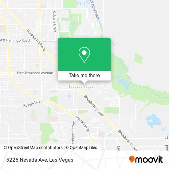 5225 Nevada Ave map