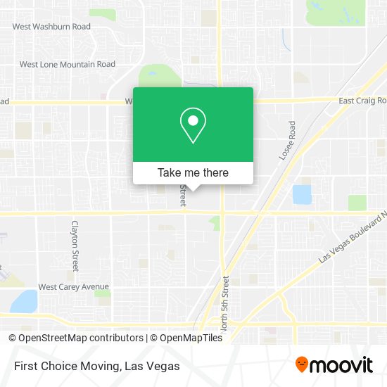 First Choice Moving map