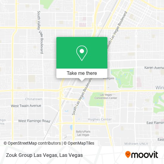 Zouk Group Las Vegas map