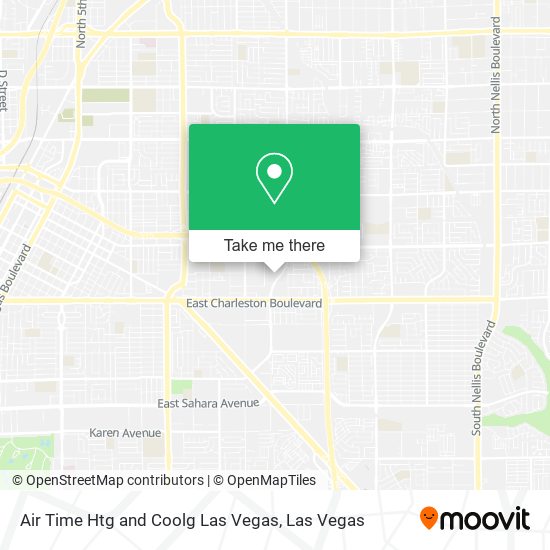 Air Time Htg and Coolg Las Vegas map