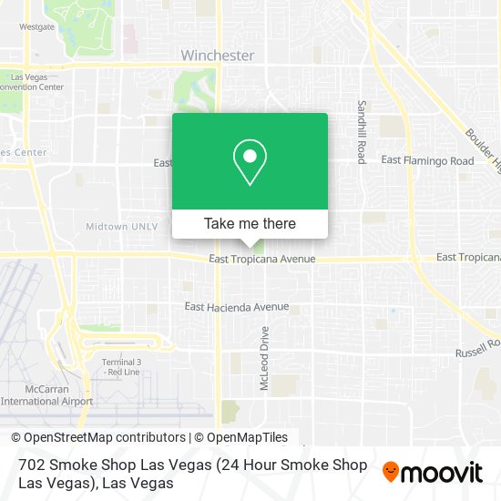 702 Smoke Shop Las Vegas (24 Hour Smoke Shop Las Vegas) map
