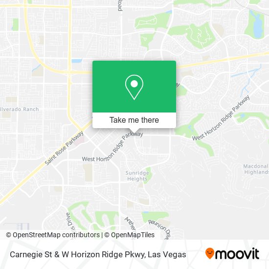 Mapa de Carnegie St & W Horizon Ridge Pkwy