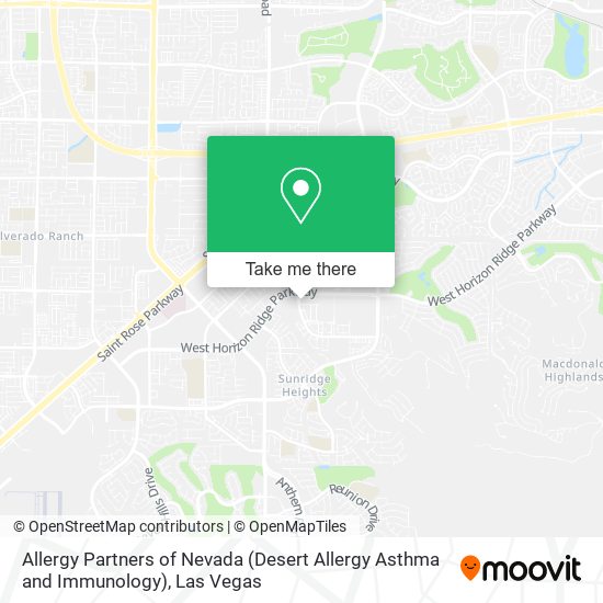 Allergy Partners of Nevada (Desert Allergy Asthma and Immunology) map