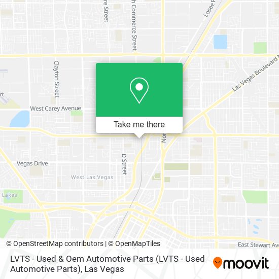 Mapa de LVTS - Used & Oem Automotive Parts