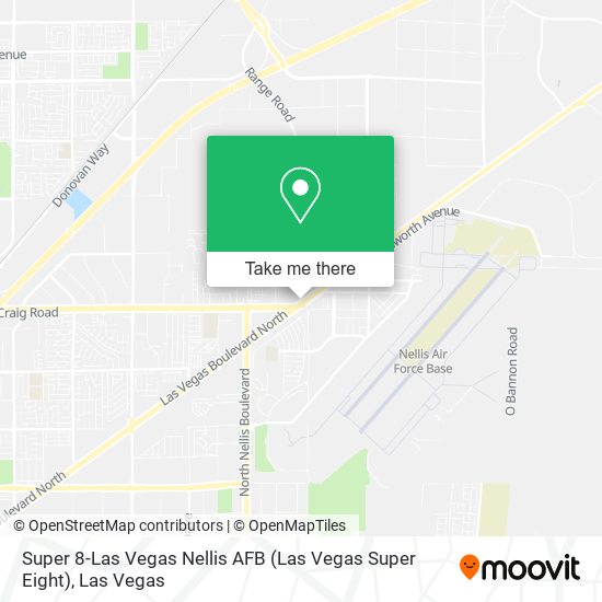 Super 8-Las Vegas Nellis AFB (Las Vegas Super Eight) map