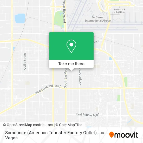 Mapa de Samsonite (American Tourister Factory Outlet)