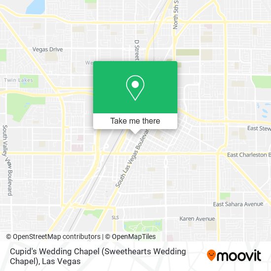 Cupid's Wedding Chapel (Sweethearts Wedding Chapel) map