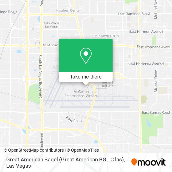 Great American Bagel (Great American BGL C las) map