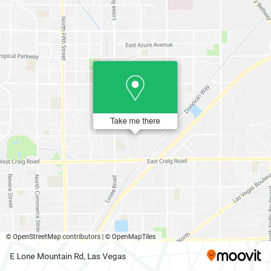 E Lone Mountain Rd map