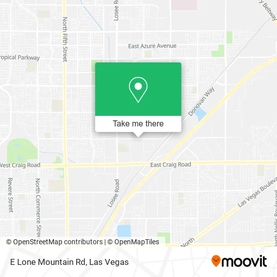 Mapa de E Lone Mountain Rd