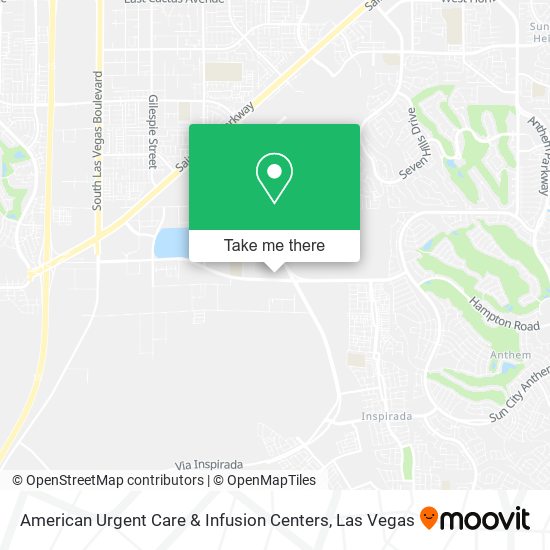 American Urgent Care & Infusion Centers map
