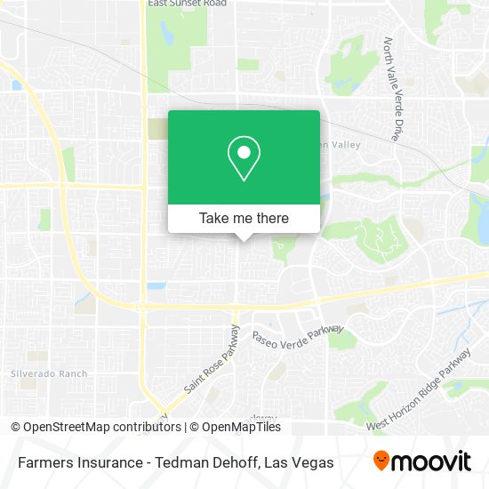 Mapa de Farmers Insurance - Tedman Dehoff
